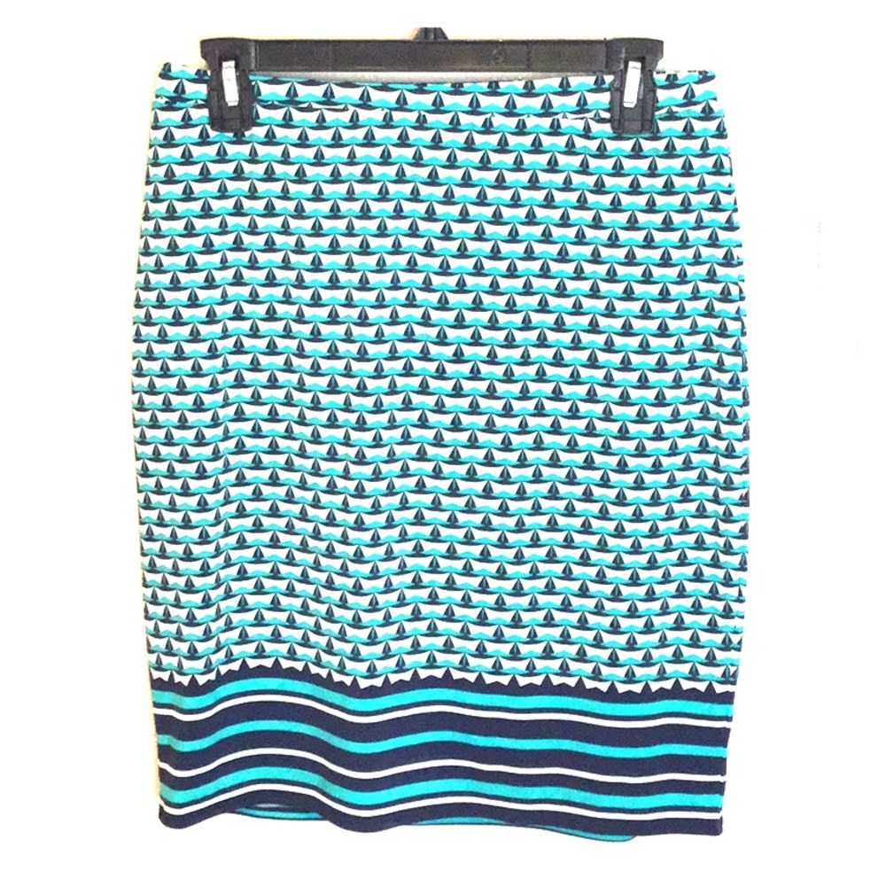 Geometric & Stripes Skirt